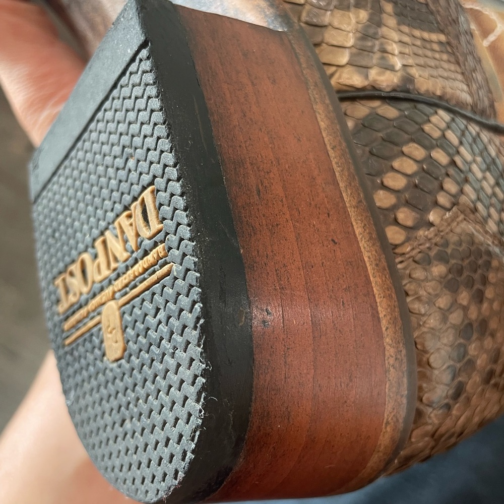 Dan Post Python Cowboy Boots Sand / Light Brown B… - image 13